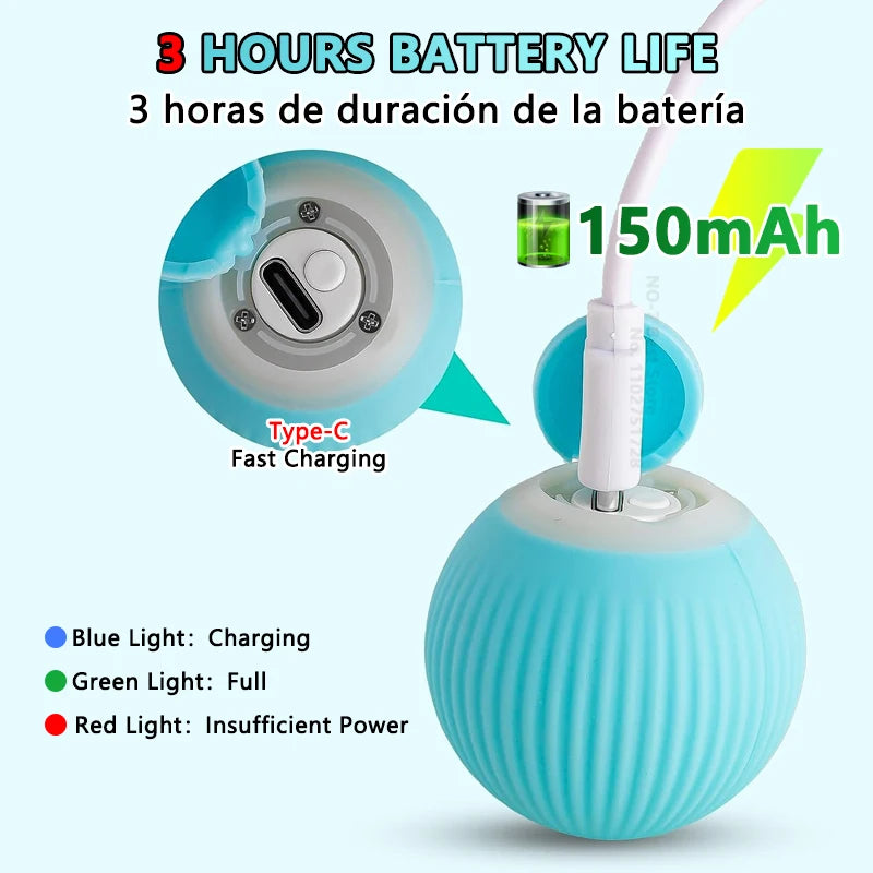 Cat Interactive Ball Smart - Cat Toys Electronic Interactive