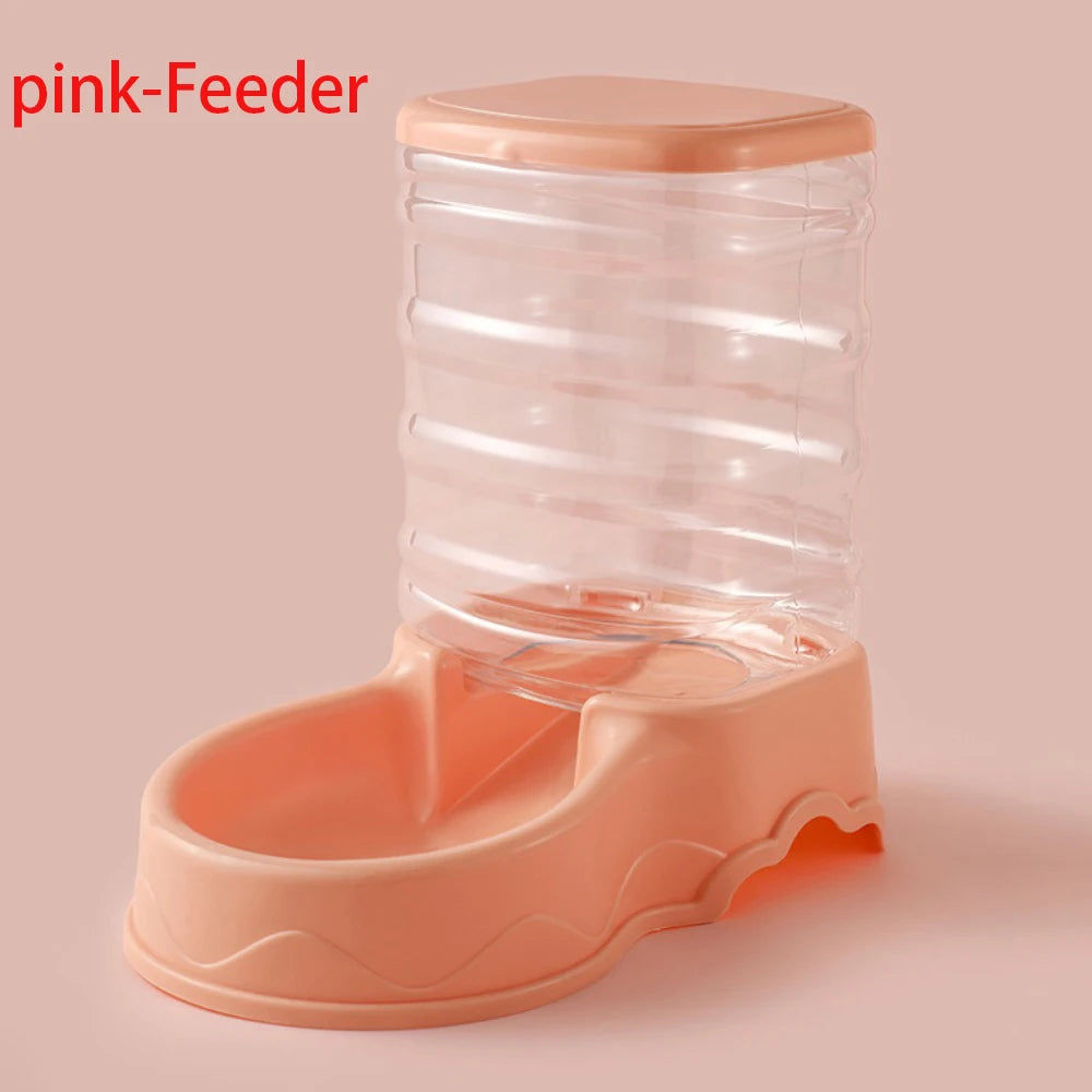 3.8L PP Material Pet Feeder Pet Water Fountain Drink Bowl Automatic Pet Feeder Large Cat Dog Food Dispenser